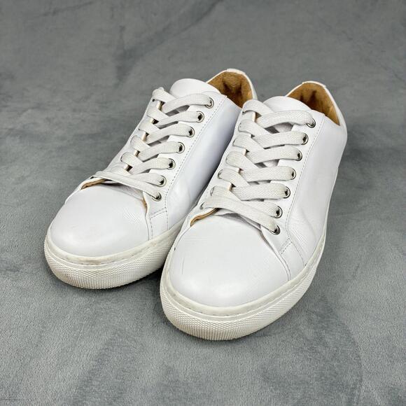 Thursday Boot Company Premier Low Top White Leather Sneakers Womens Size 6 - Picture 2 of 15